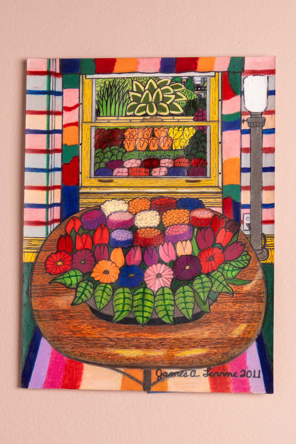 James A. Levine "Blooming with Pattern" Art Print 11 x 14
