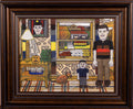 James A. Levine "Fall Family Scene" Art Print 11 x 14