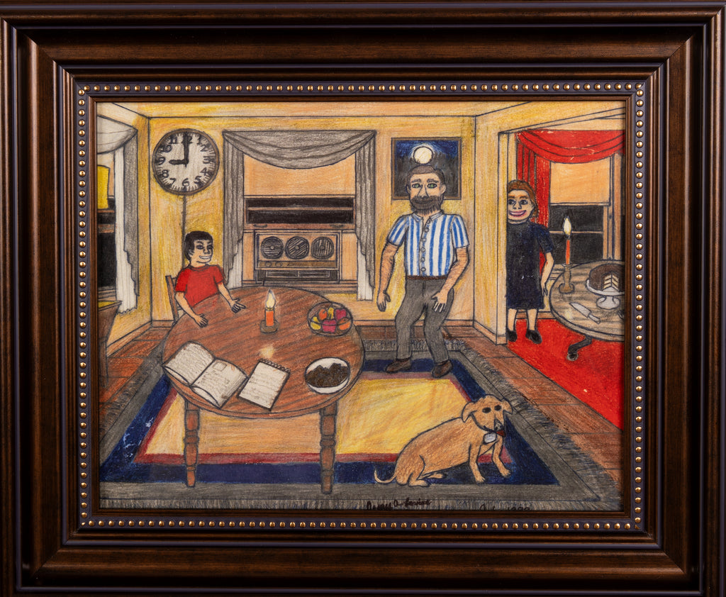 James A. Levine "Family in the Dining Room" Art Print 11 x 14