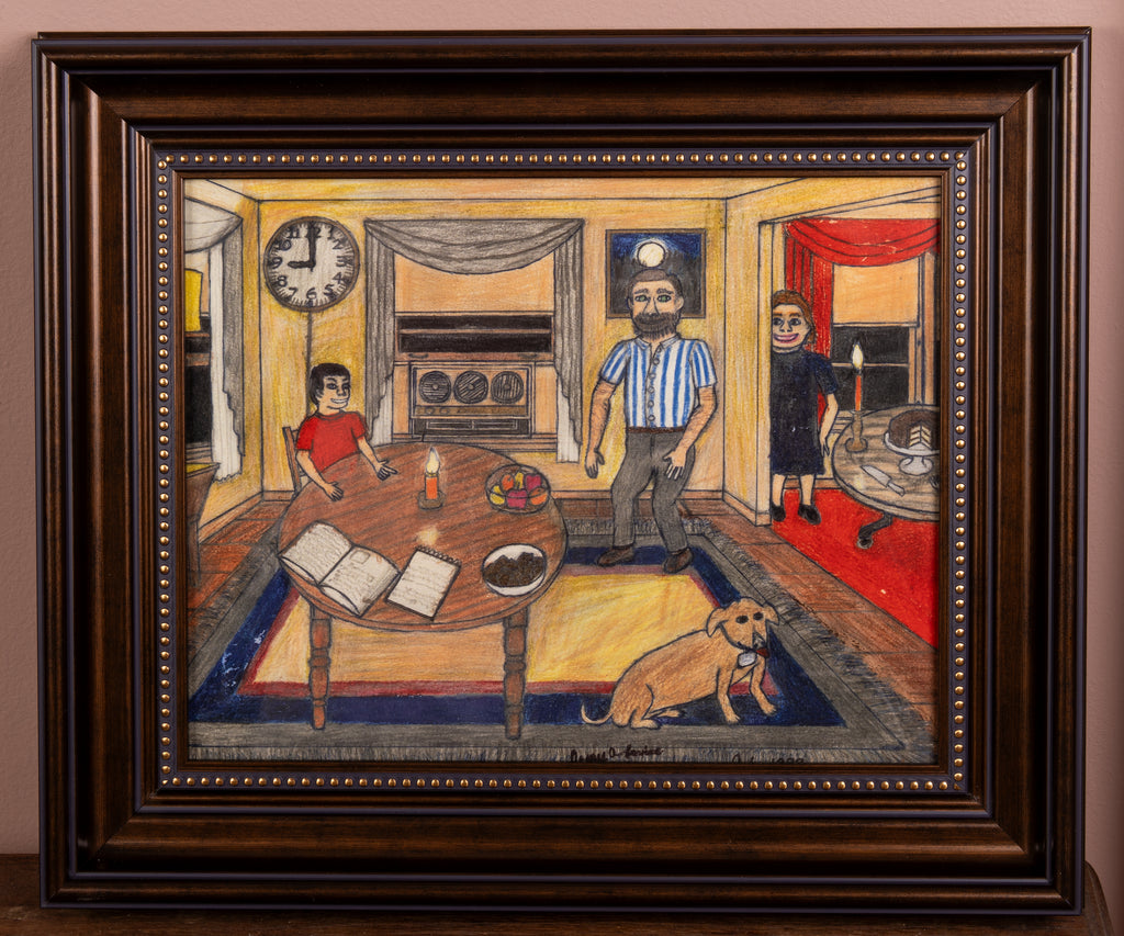 James A. Levine "Family in the Dining Room" Art Print 11 x 14