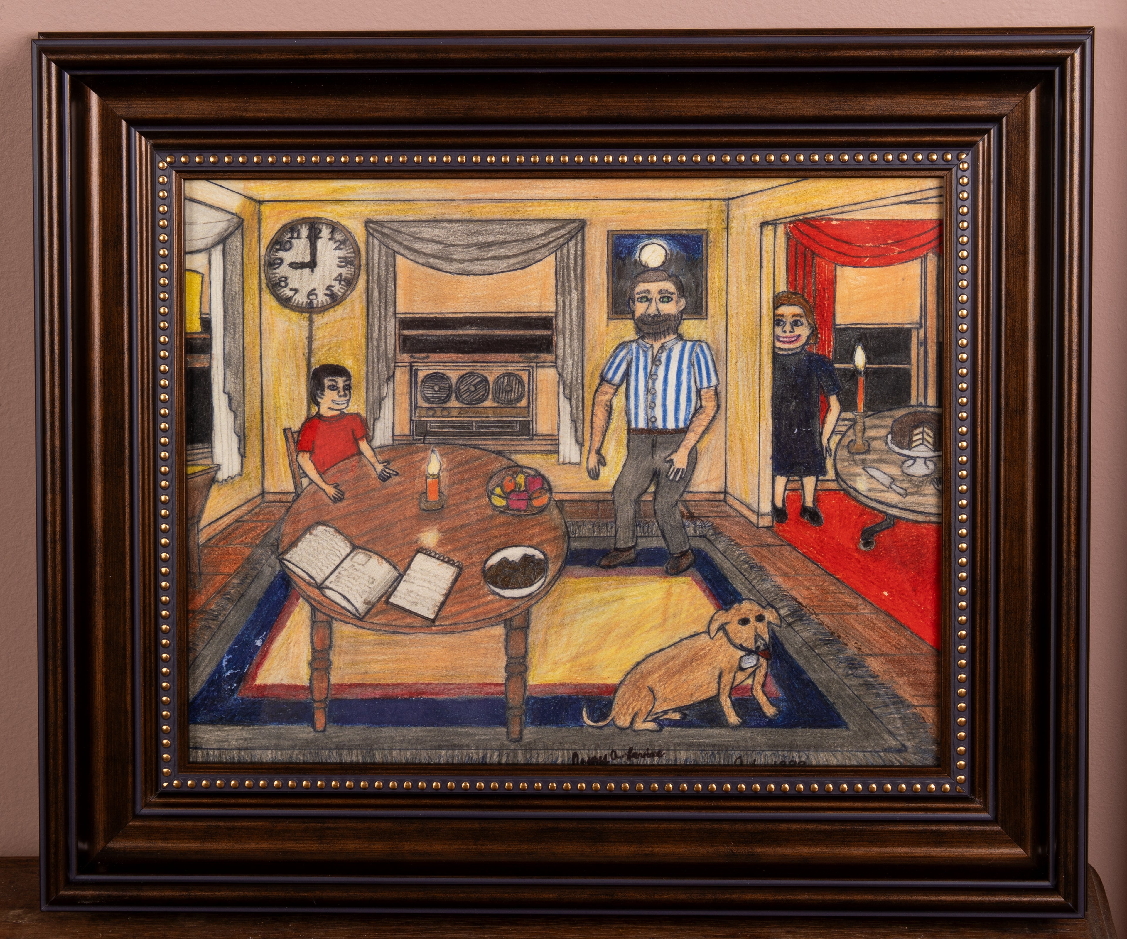 James A. Levine "Family in the Dining Room" Art Print 11 x 14