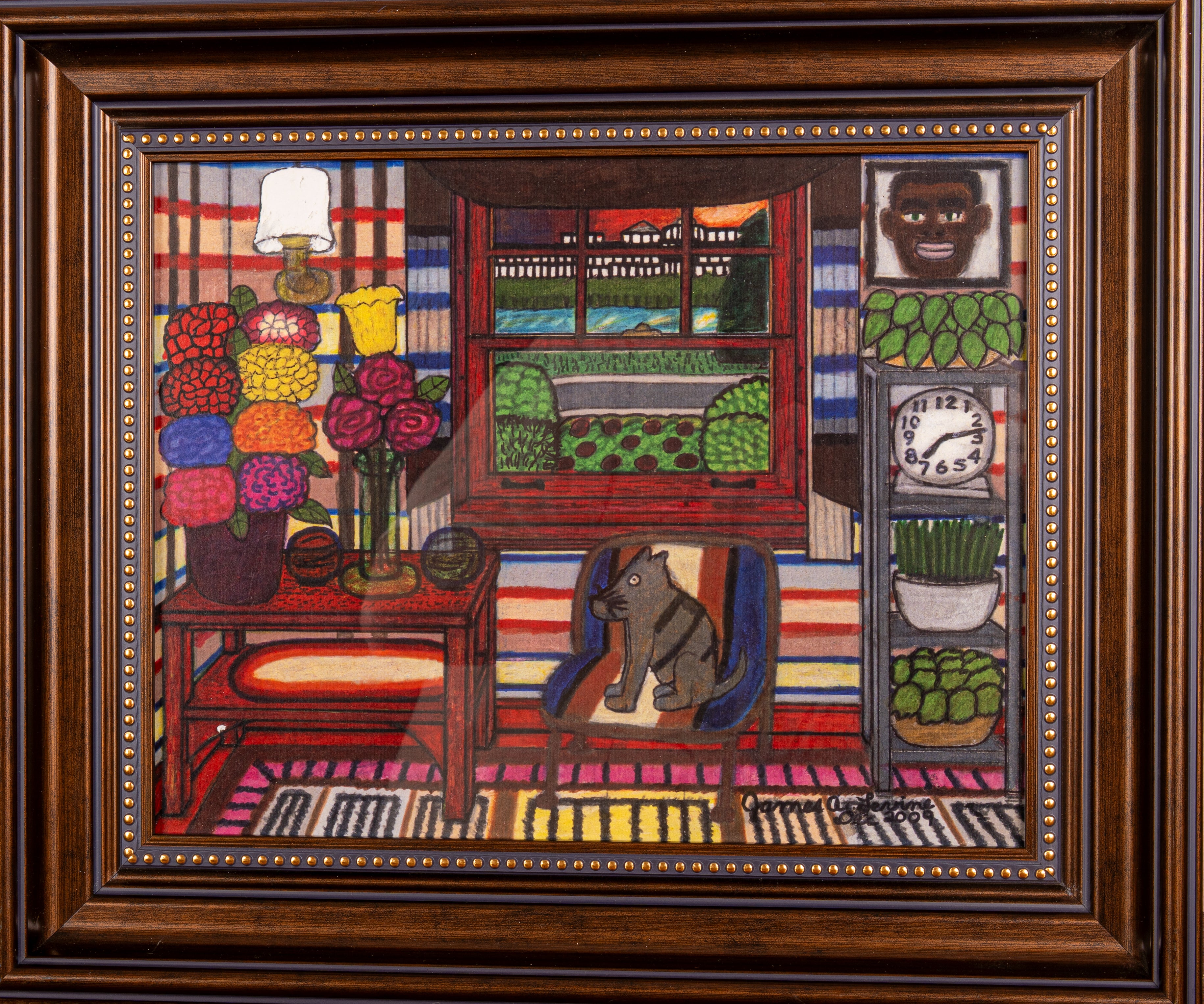 James A. Levine "Patterned Roomed at Sunset" Art Print 11 x 14
