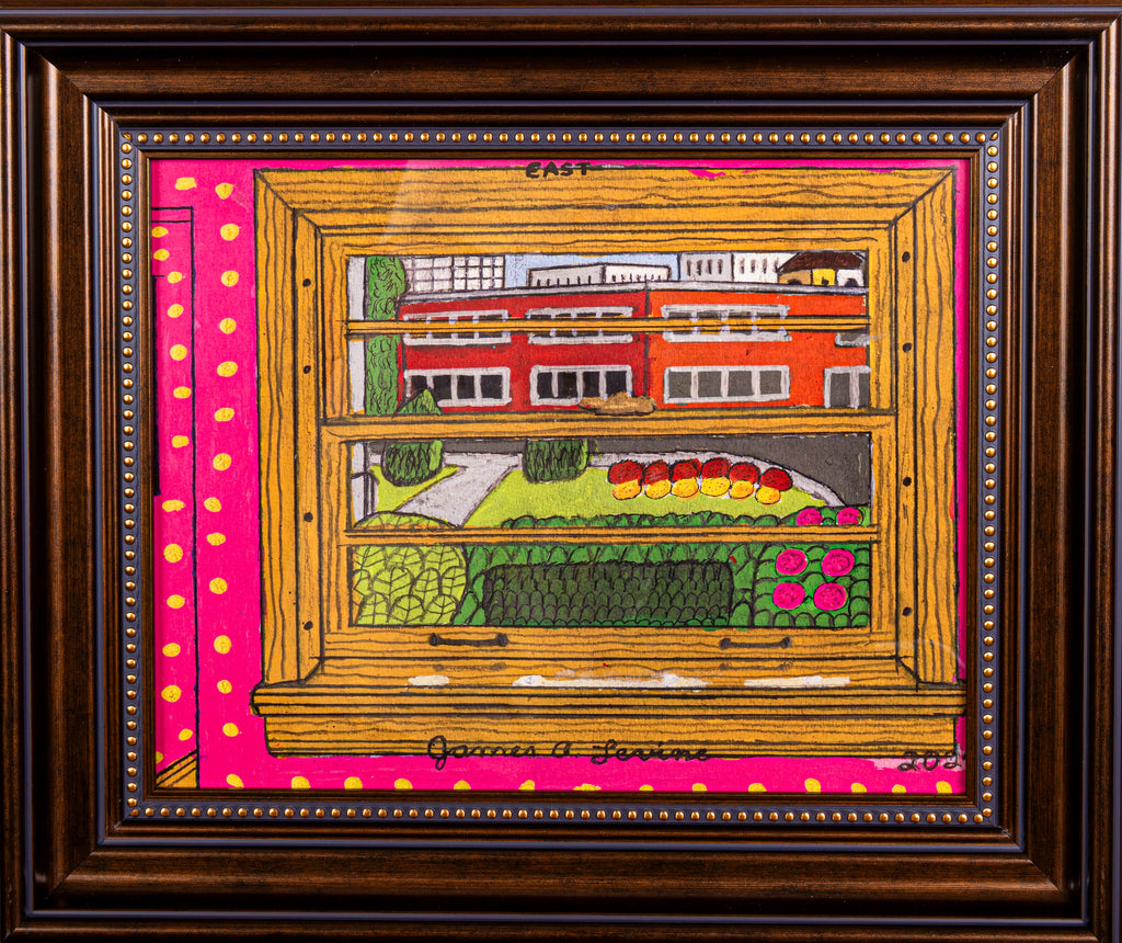 James A. Levine "Pink Polka Dot View" Art Print 11 x14