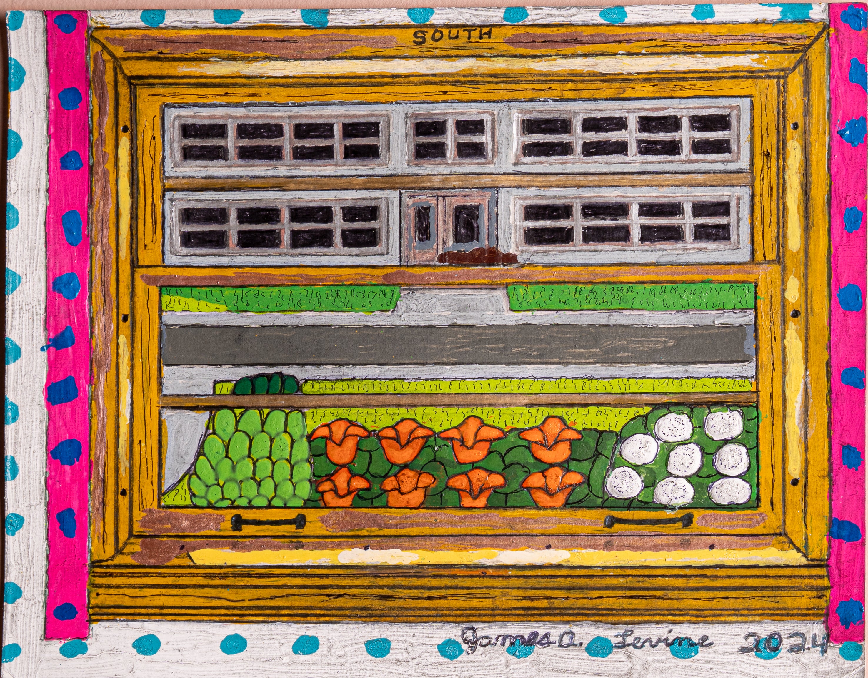 James A. Levine "Polka Dot Room with a South-Facing View" Art Print 11 x 14