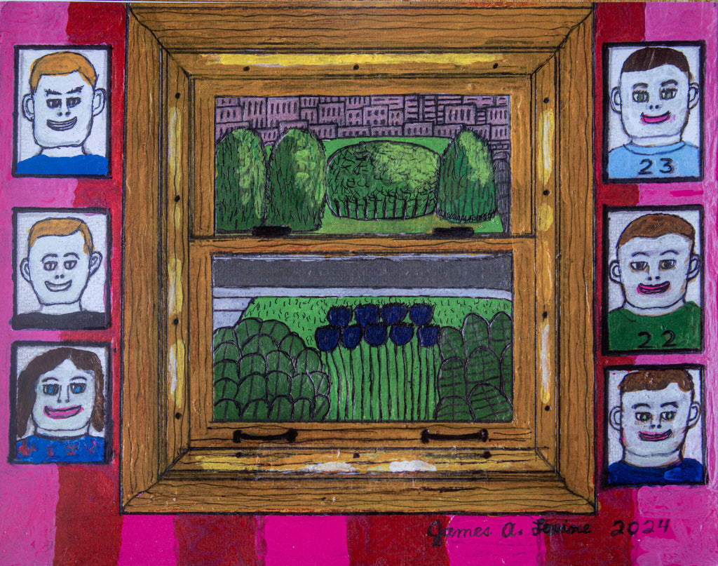 James A. Levine "Portrait Wall with a View" Art Print 11 x 14