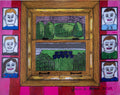 James A. Levine "Portrait Wall with a View" Art Print 11 x 14