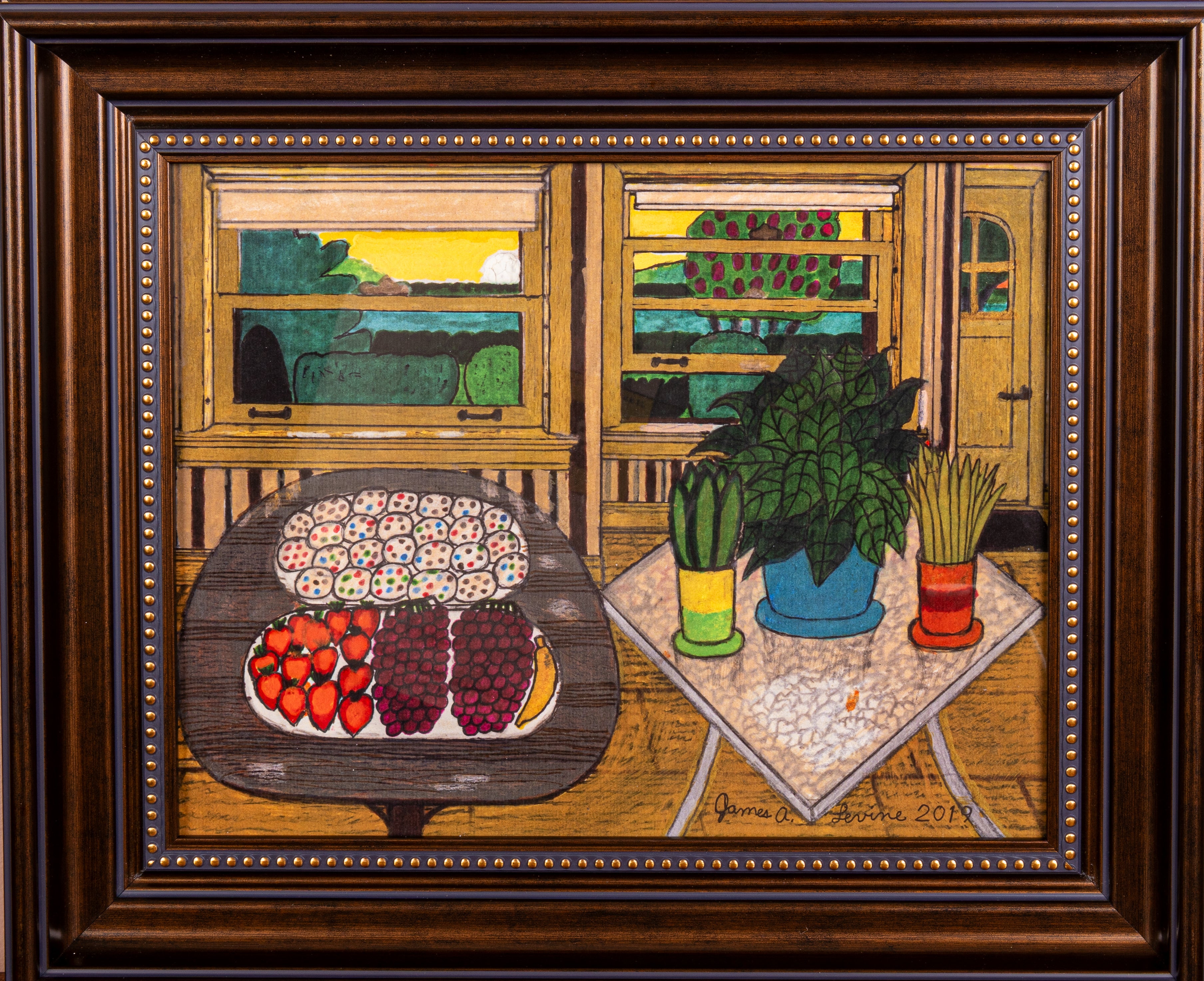 James A. Levine "Snack with a View" Art Print 11 x 14