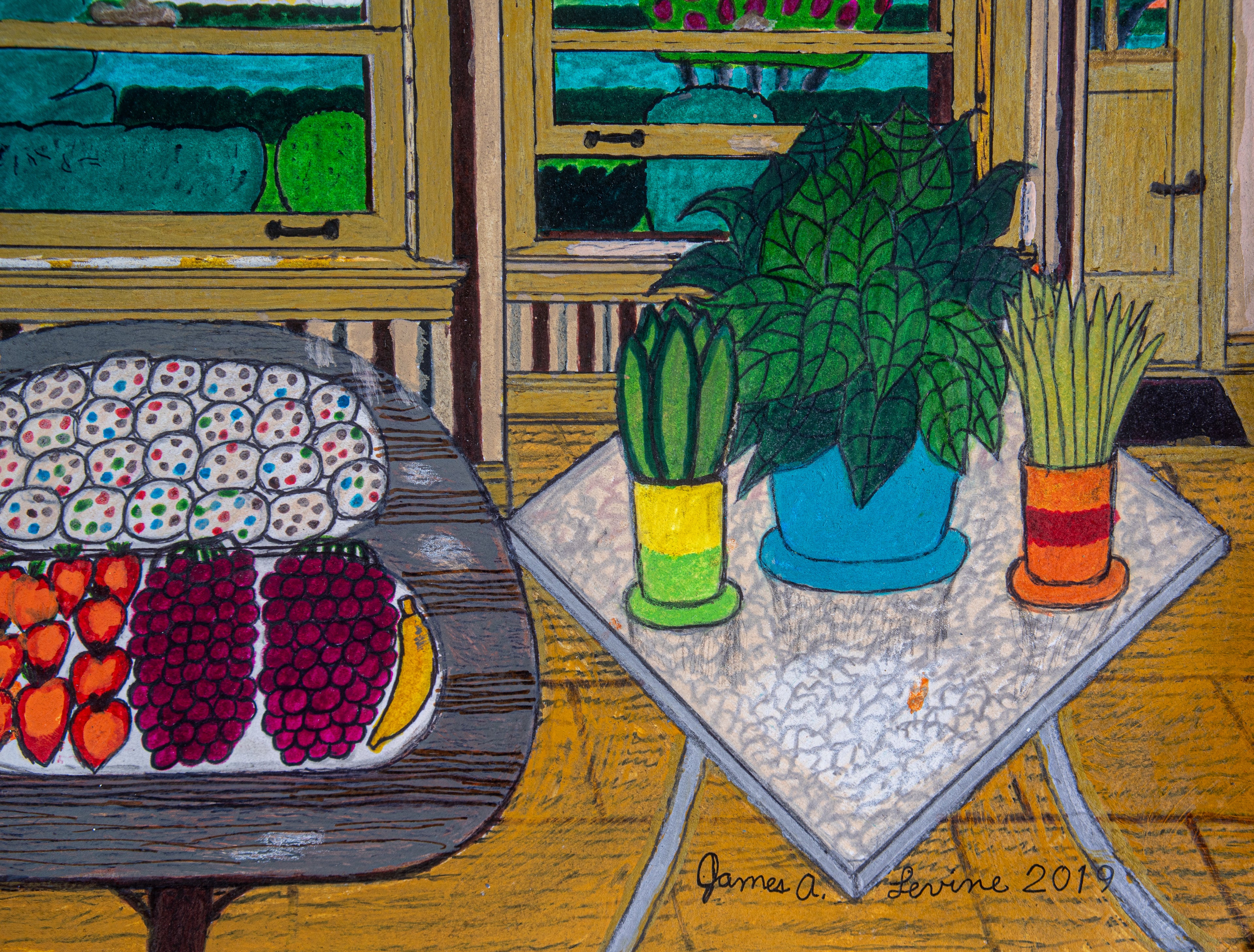 James A. Levine "Snack with a View" Art Print 11 x 14