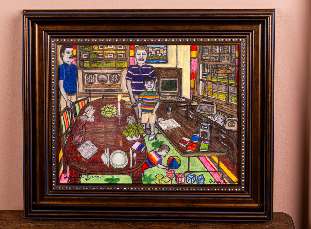 James A. Levine "Two Holidays at Home" Art Print 11 x 14